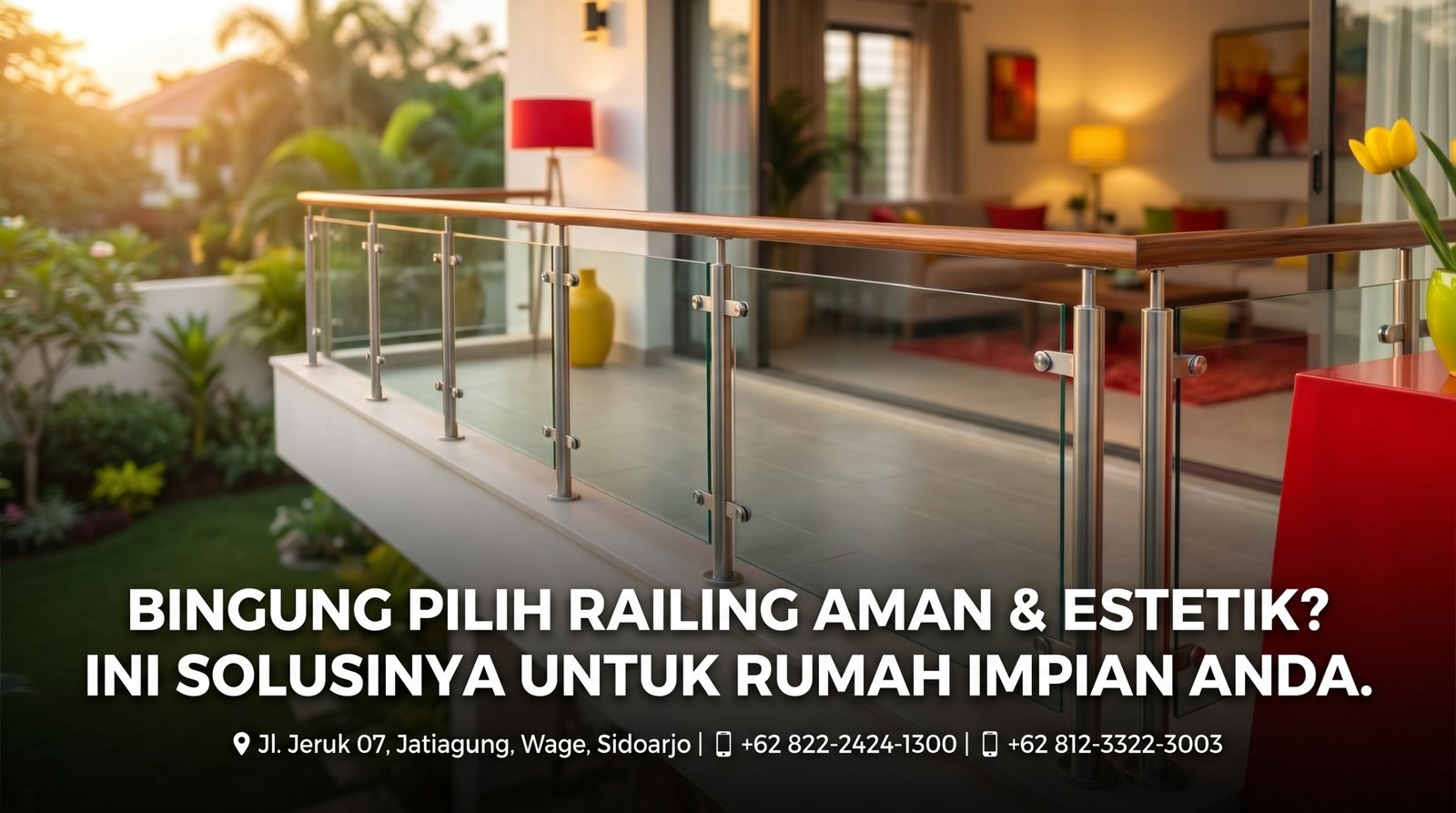 BINGUNG PILIH RAILING YANG AMAN DAN ESTETIK? INI SOLUSINYA UNTUK RUMAH IMPIAN ANDA