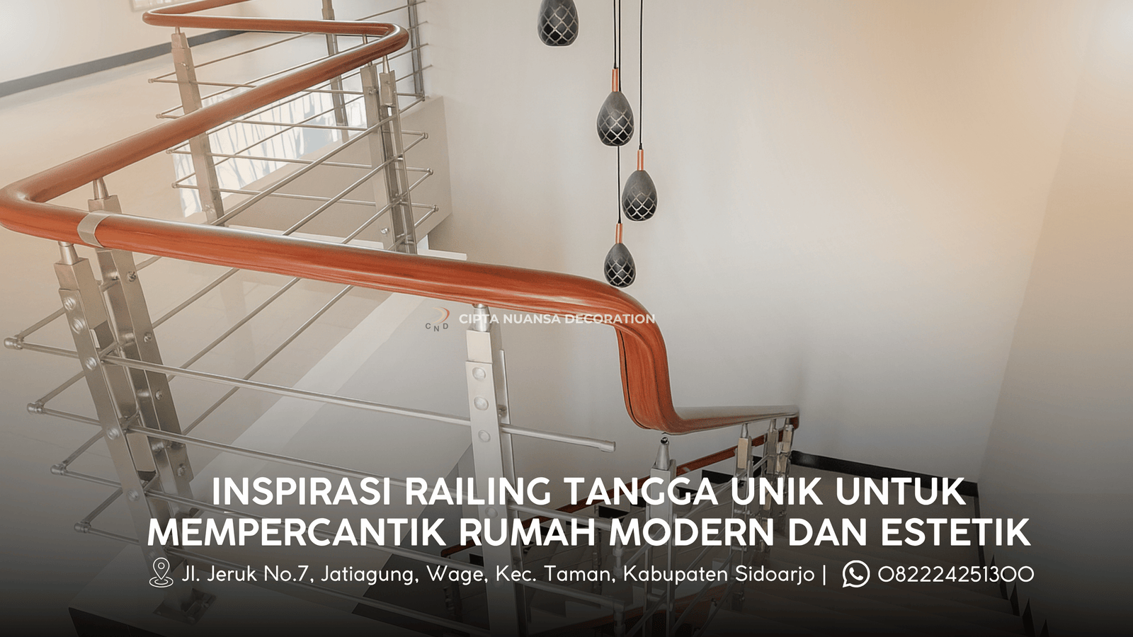 INSPIRASI RAILING TANGGA UNIK UNTUK MEMPER CANTIK RUMAH MODERN DAN ESTETIK