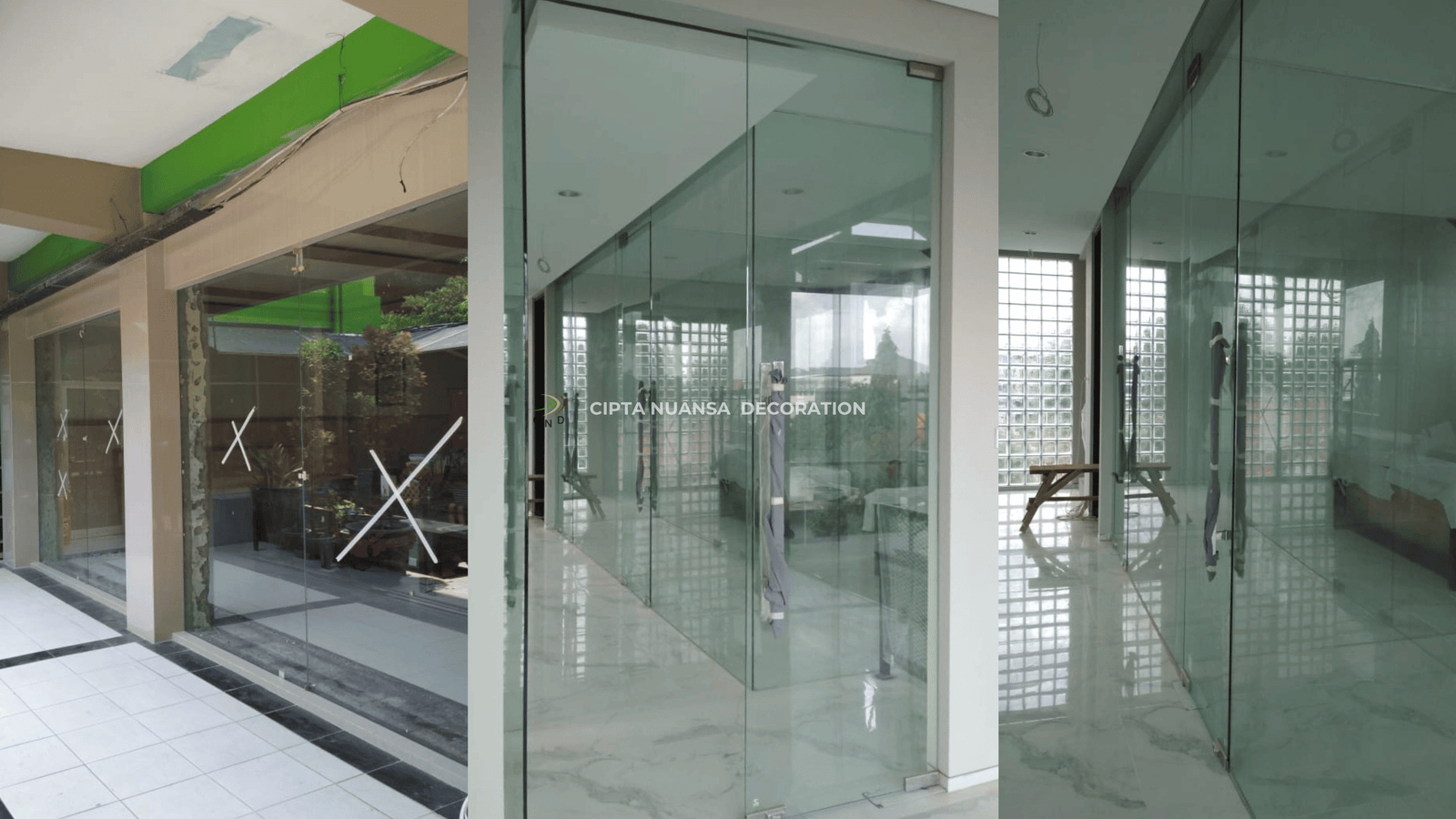 Pemasangan Pintu Kaca Kantor dan Service Pintu Kaca